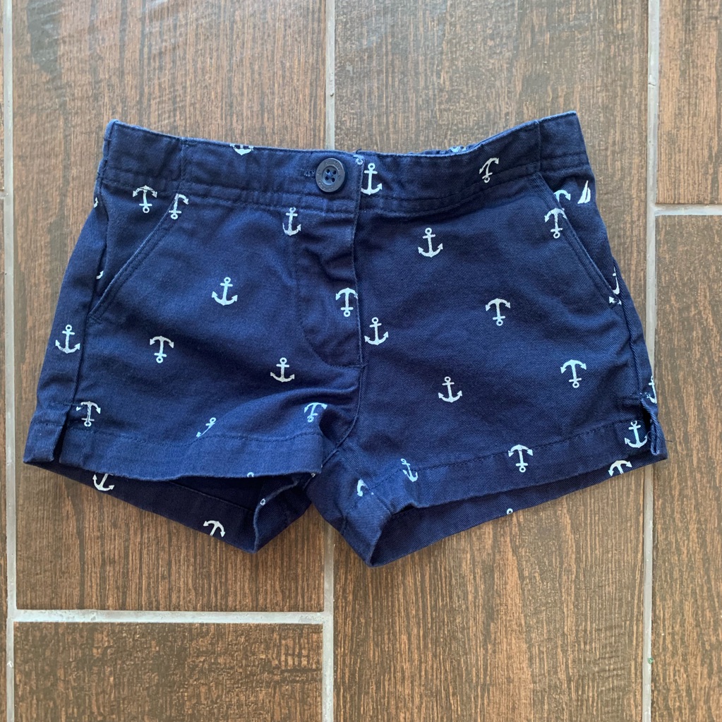 Nautica Shorts Nautical Anchors 100% Cotton 18m